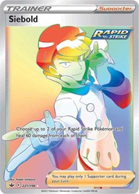 Siebold Rainbow Rare - 221/198 - Chilling Reign