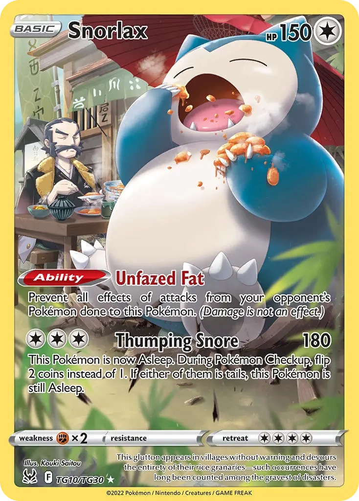 Snorlax - TG10/TG30 - Lost Origin