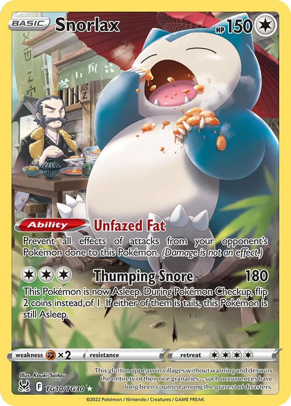 Snorlax - TG10/TG30 - Lost Origin
