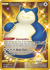Snorlax Secret Rare - 224/198 - Chilling Reign