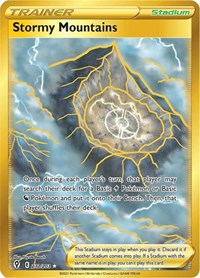 Stormy Mountains Secret Rare - 232/203 - Evolving Skies
