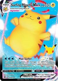 Surfing Pikachu VMAX - 9/25 - Celebrations