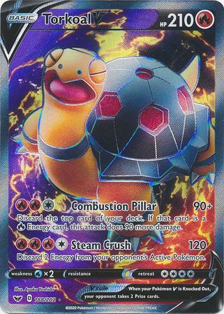 Torkoal V Full Art - 188/202 - Sword & Shield Base