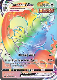 Tornadus VMAX Rainbow Rare - 209/198 - Chilling Reign