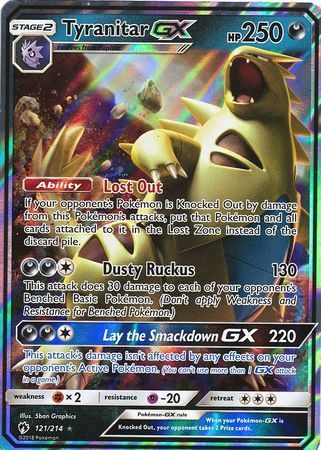 Tyranitar GX - 121/214 - Lost Thunder