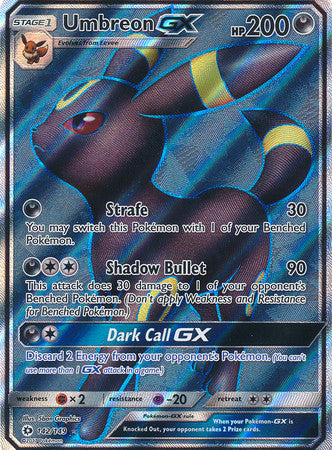 Umbreon GX Full Art - 142/149 - Sun and Moon Base Set