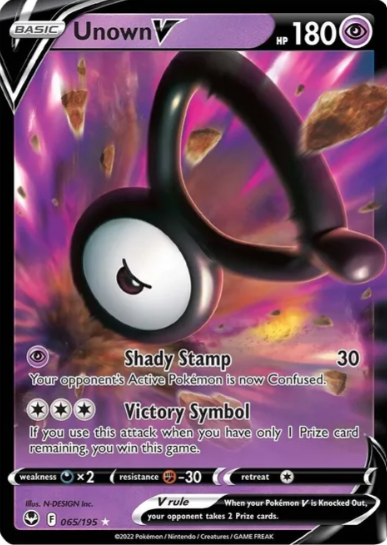 Unown V - 65/195 - Silver Tempest