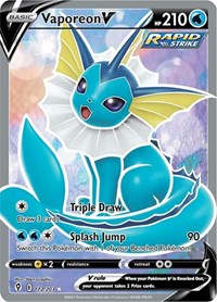 Vaporeon V Full Art - 172/203 - Evolving Skies