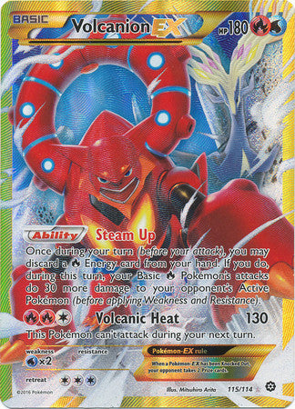 Volcanion EX Secret Rare - 115/114 - Steam Siege