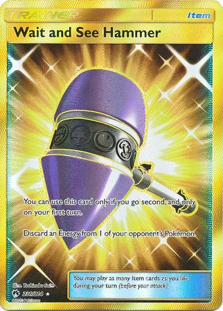 Wait and See Hammer Secret Rare - 236/214 - Lost Thunder
