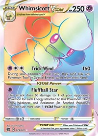 Whimsicott VSTAR Rainbow Rare - 175/172 - Brilliant Stars