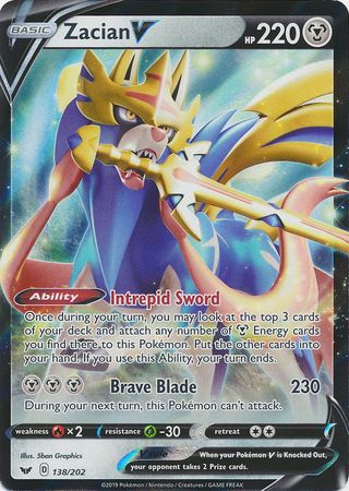 Zacian V - 138/202 - Sword and Shield Base