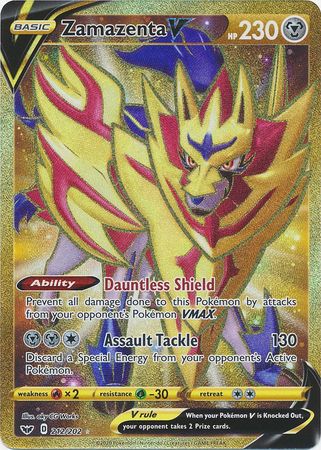 Zamazenta V Secret Rare - 212/202 - Sword & Shield