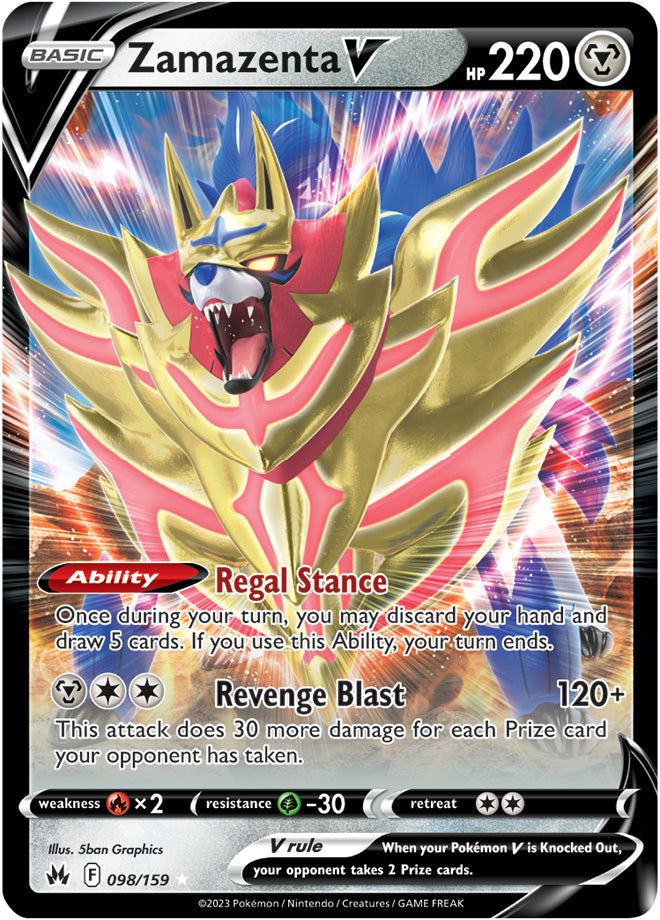 Zamazenta V - 98/159 - Crown Zenith