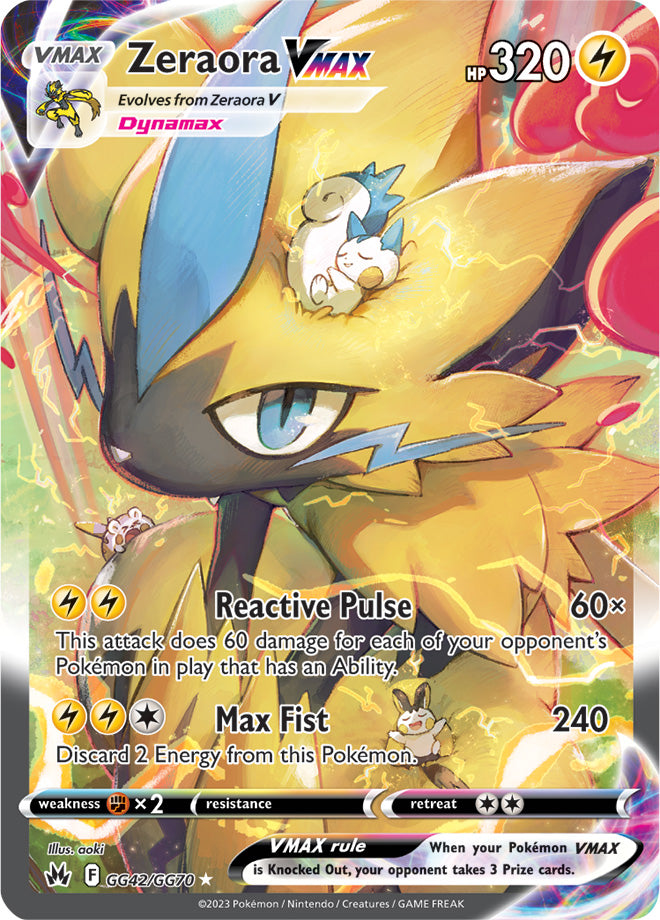 Zeraora VMAX - GG42/GG70 - Crown Zenith