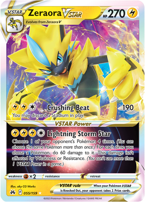 Zeraora VSTAR - 55/159 - Crown Zenith