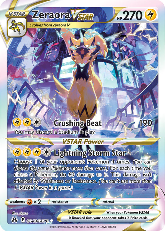 Zeraora VSTAR - GG43/GG70 - Crown Zenith