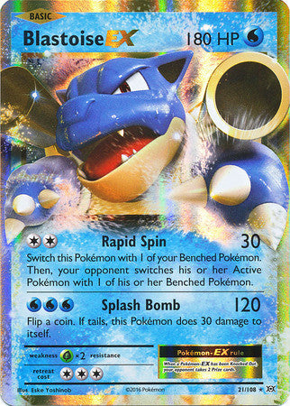 Blastoise EX - 21/108 - Evolutions