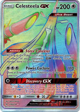 Celesteela GX Rainbow Rare - 228/214 - Unbroken Bonds