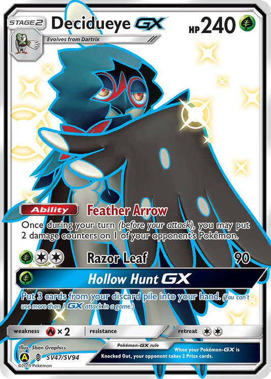 Decidueye GX Full Art Shiny - SV47/SV94 - Hidden Fates