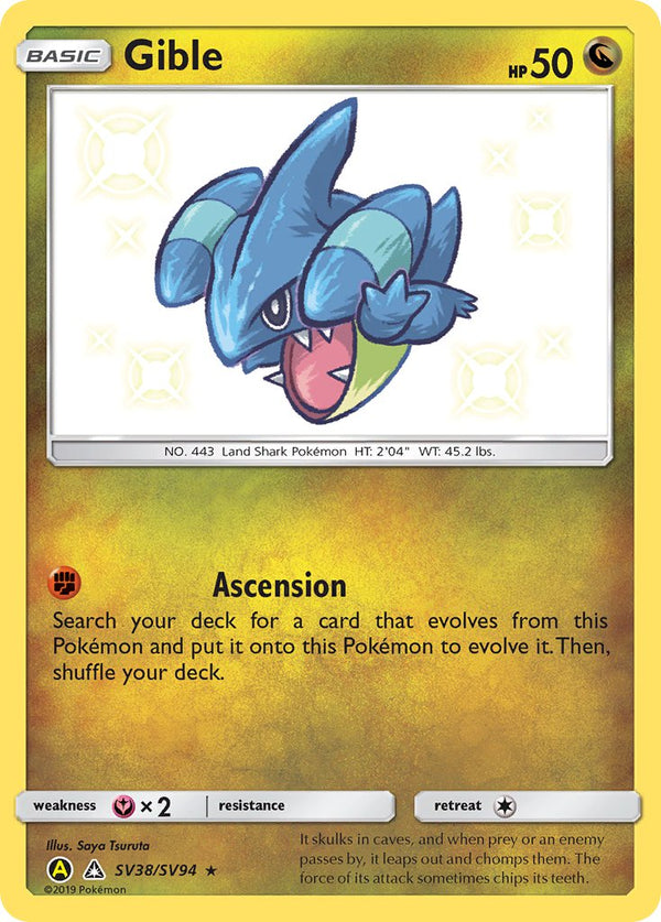 Gible Baby Shiny - SV38/SV94 - Hidden Fates