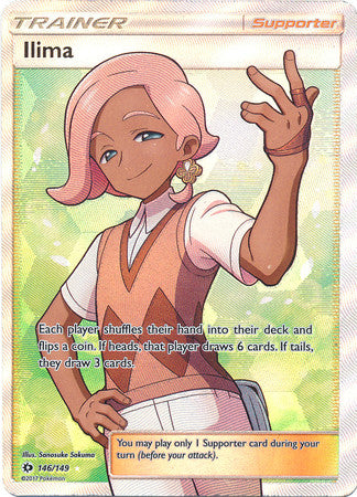 Ilima Full Art - 146/149 - Sun and Moon Base Set