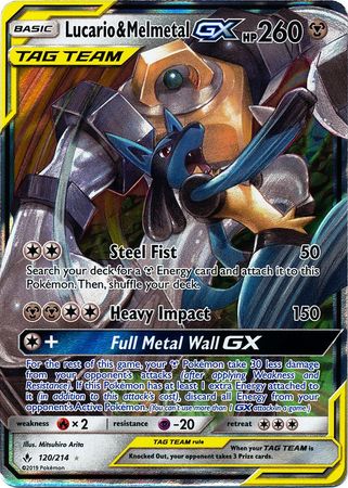 Lucario & Melmetal GX - 120/214 - Unbroken Bonds