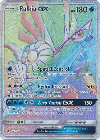 Palkia GX Rainbow Rare - 132/131 - Forbidden Light – The Colosseum