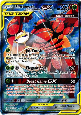 Pheromosa & Buzzwole GX Alternate Art - 192/214 - Unbroken Bonds