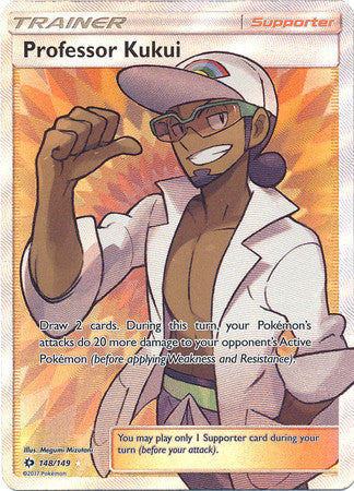Professor Kukui Full Art - 148/149 - Sun and Moon Base Set