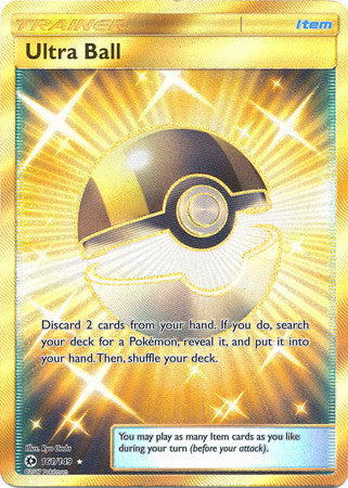 Ultra Ball Full Art Secret Rare - 161/149 - Sun and Moon Base Set