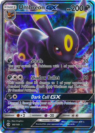 Umbreon GX - 80/149 - Sun and Moon Base Set
